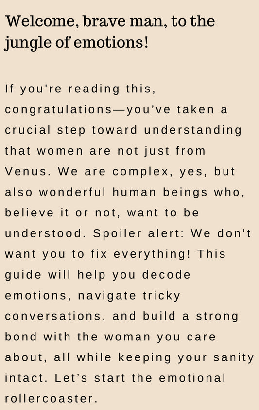 Understanding Women: A Guide to Emotional Intelligence